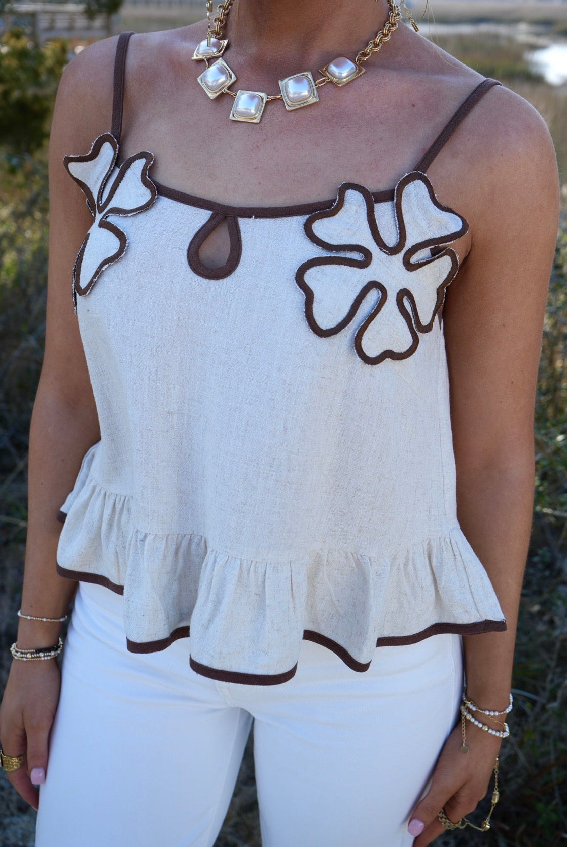 Cocoa Bloom Top