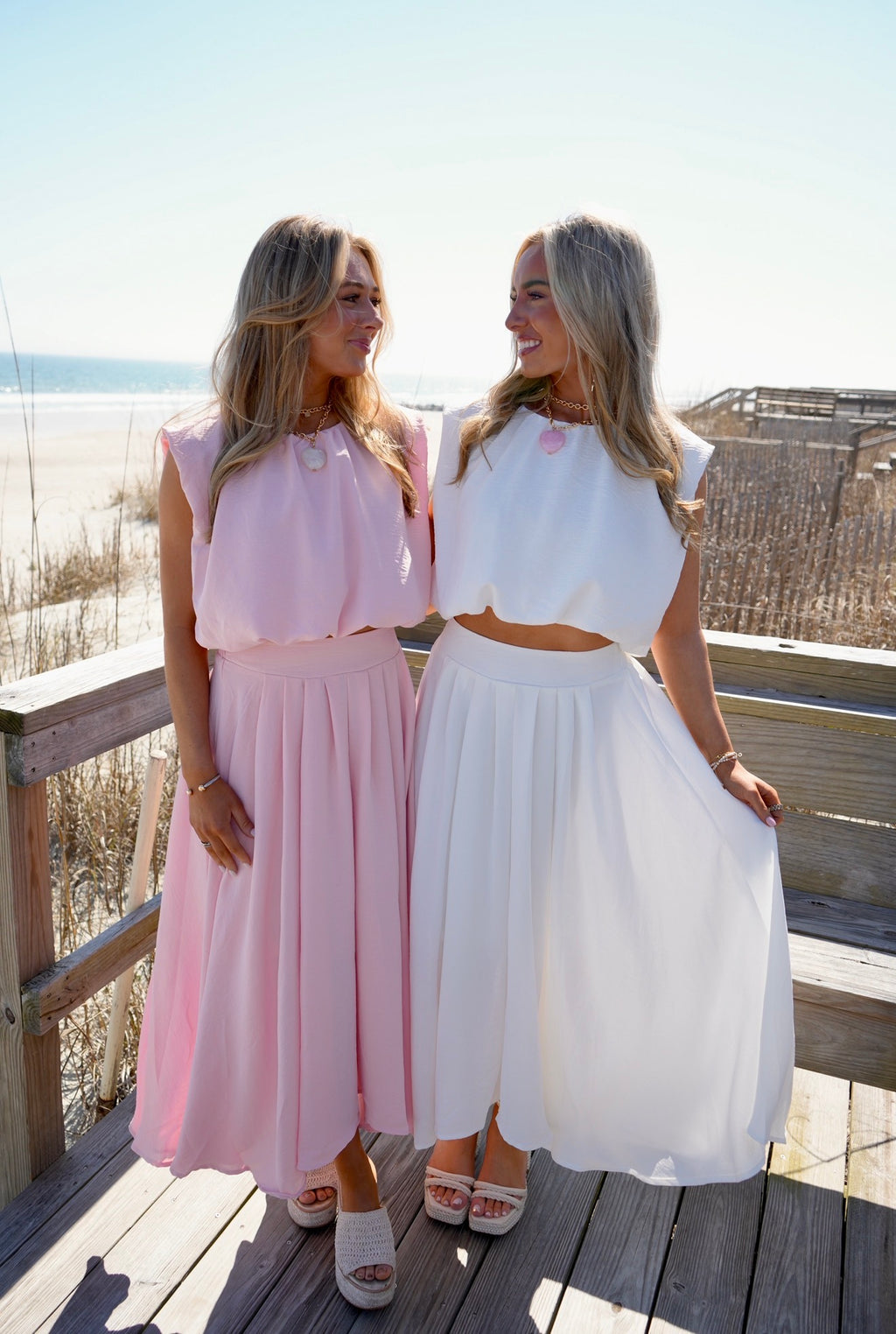 Petal & Pearl Set - Pink/White