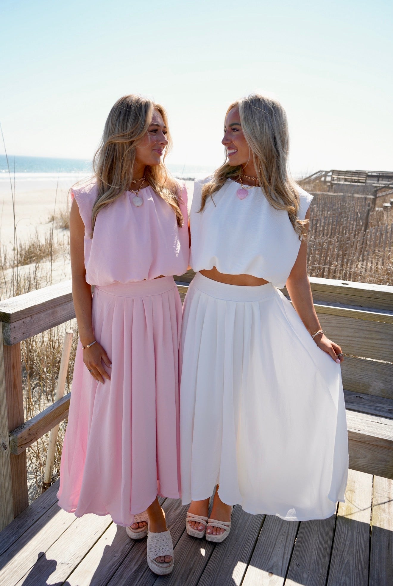 Petal & Pearl Set - Pink/White