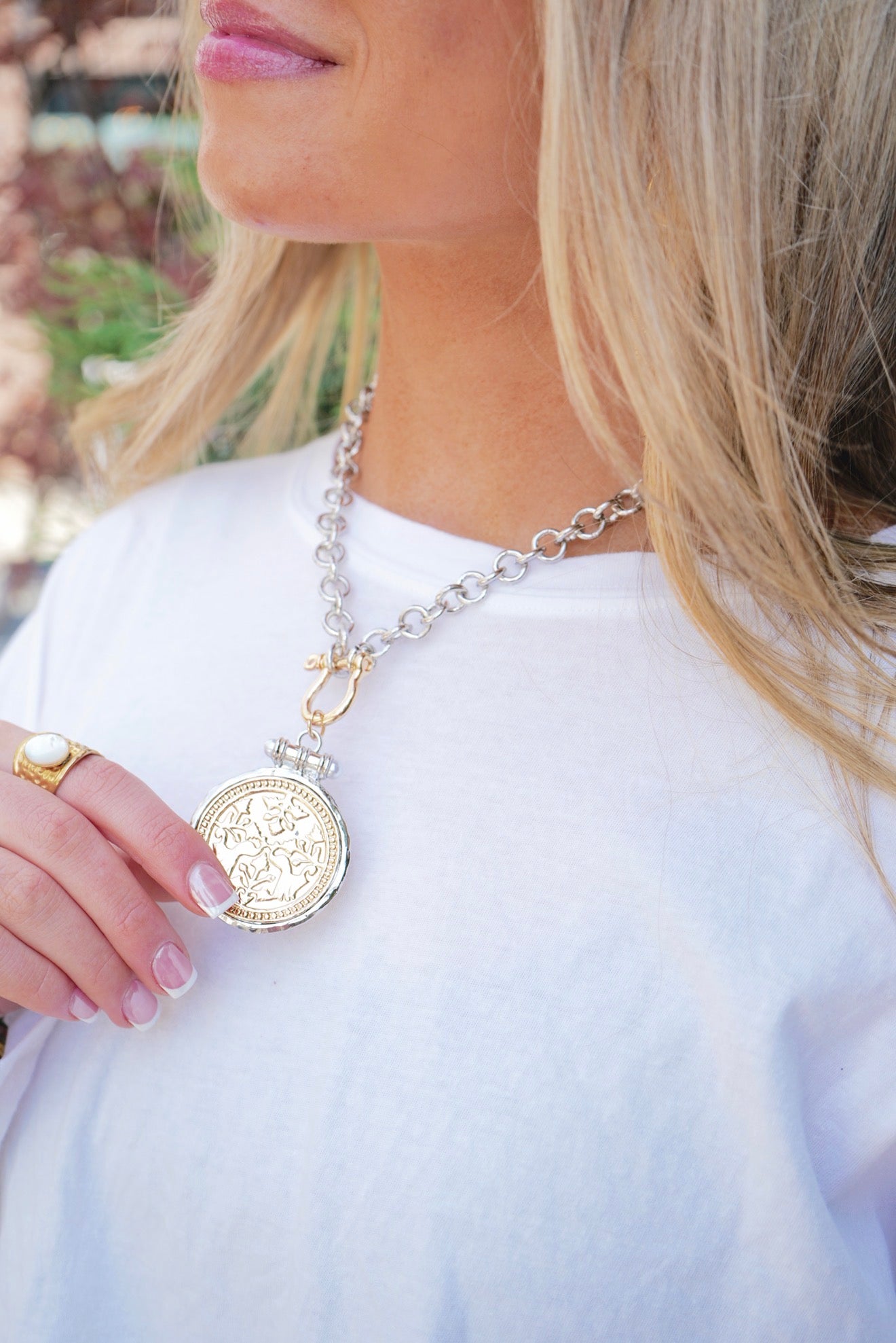 Coin Statement Necklace