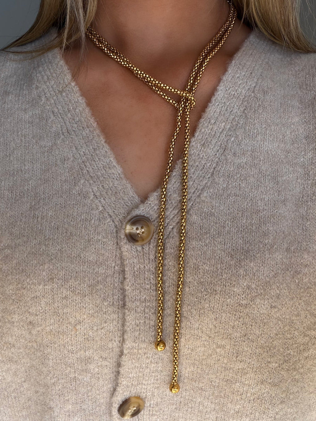 Gold Wrap Necklace
