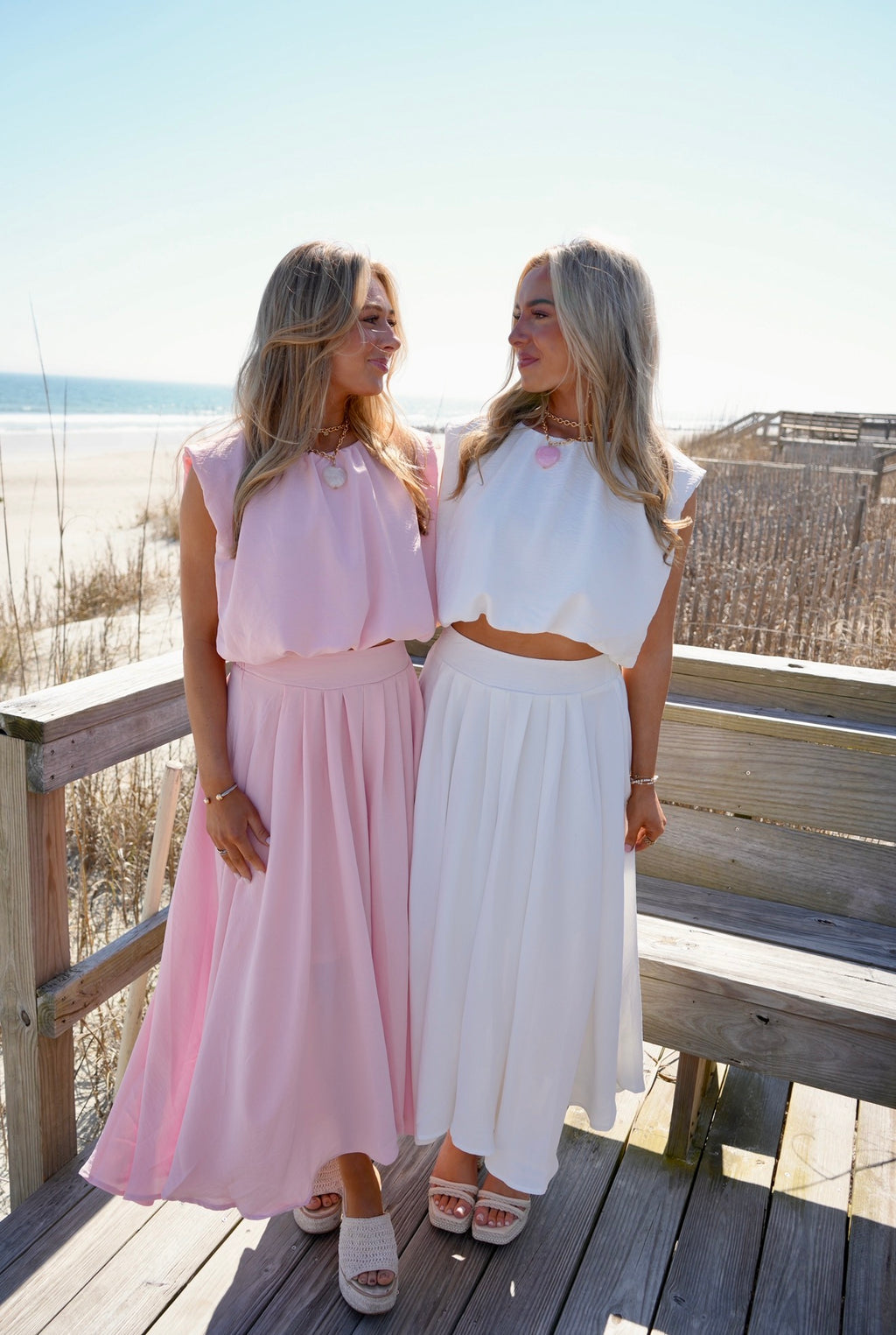 Petal & Pearl Set - Pink/White