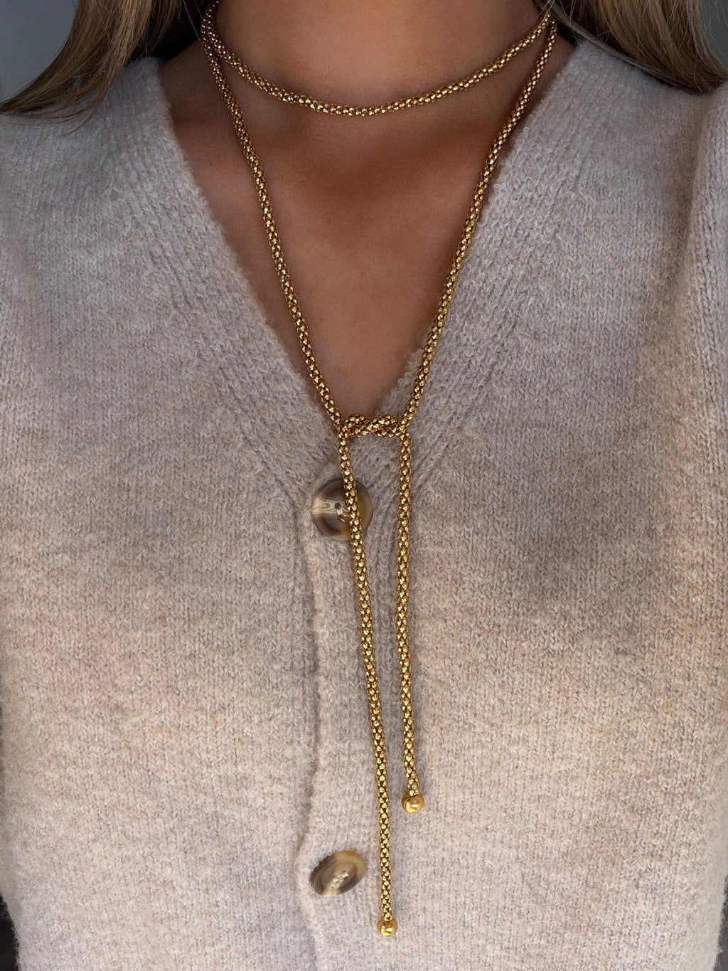Gold Wrap Necklace
