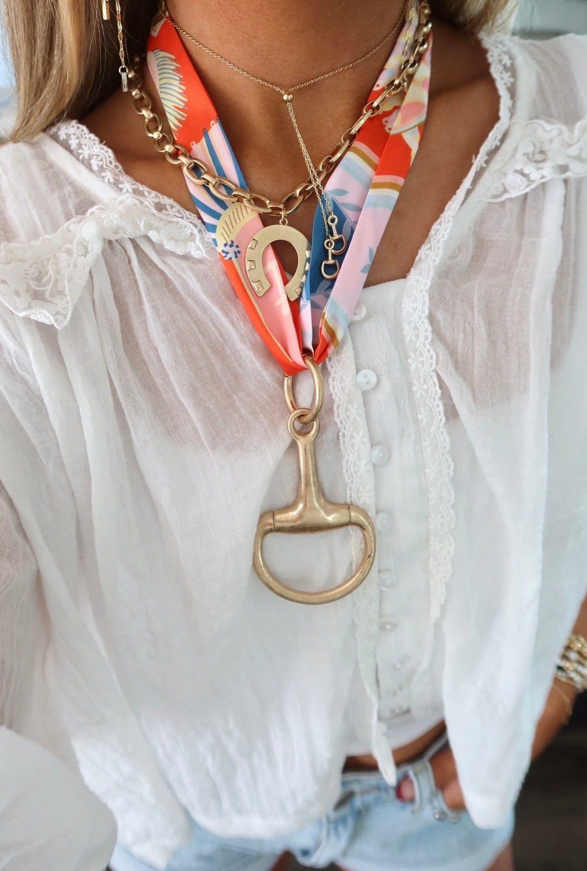 Large Horsebit Pendant