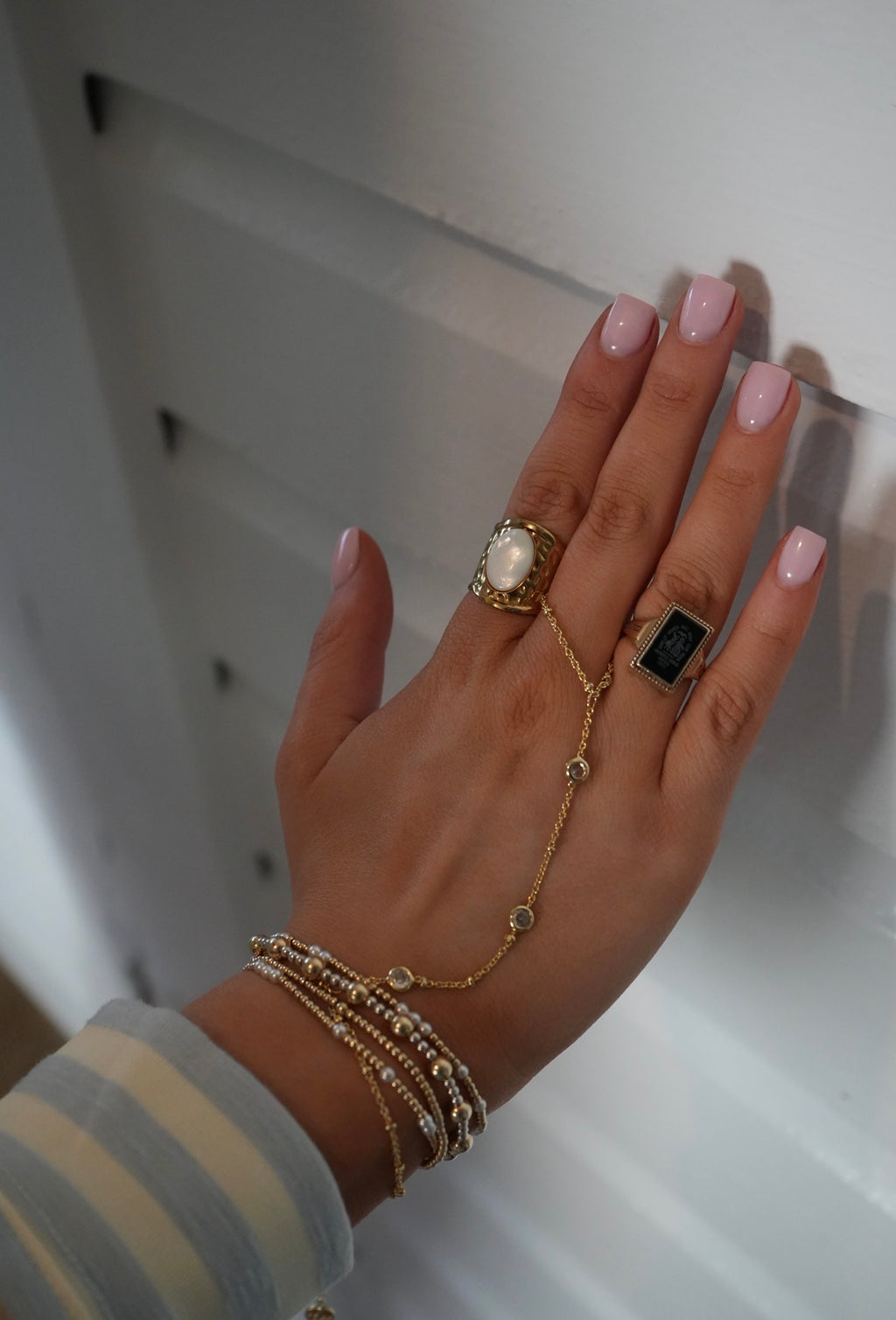 Golden Link Hand Chain