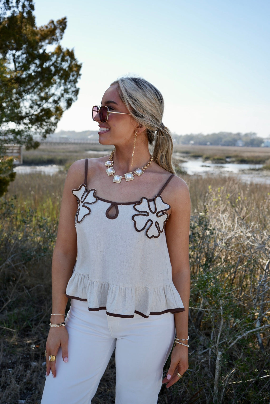 Cocoa Bloom Top