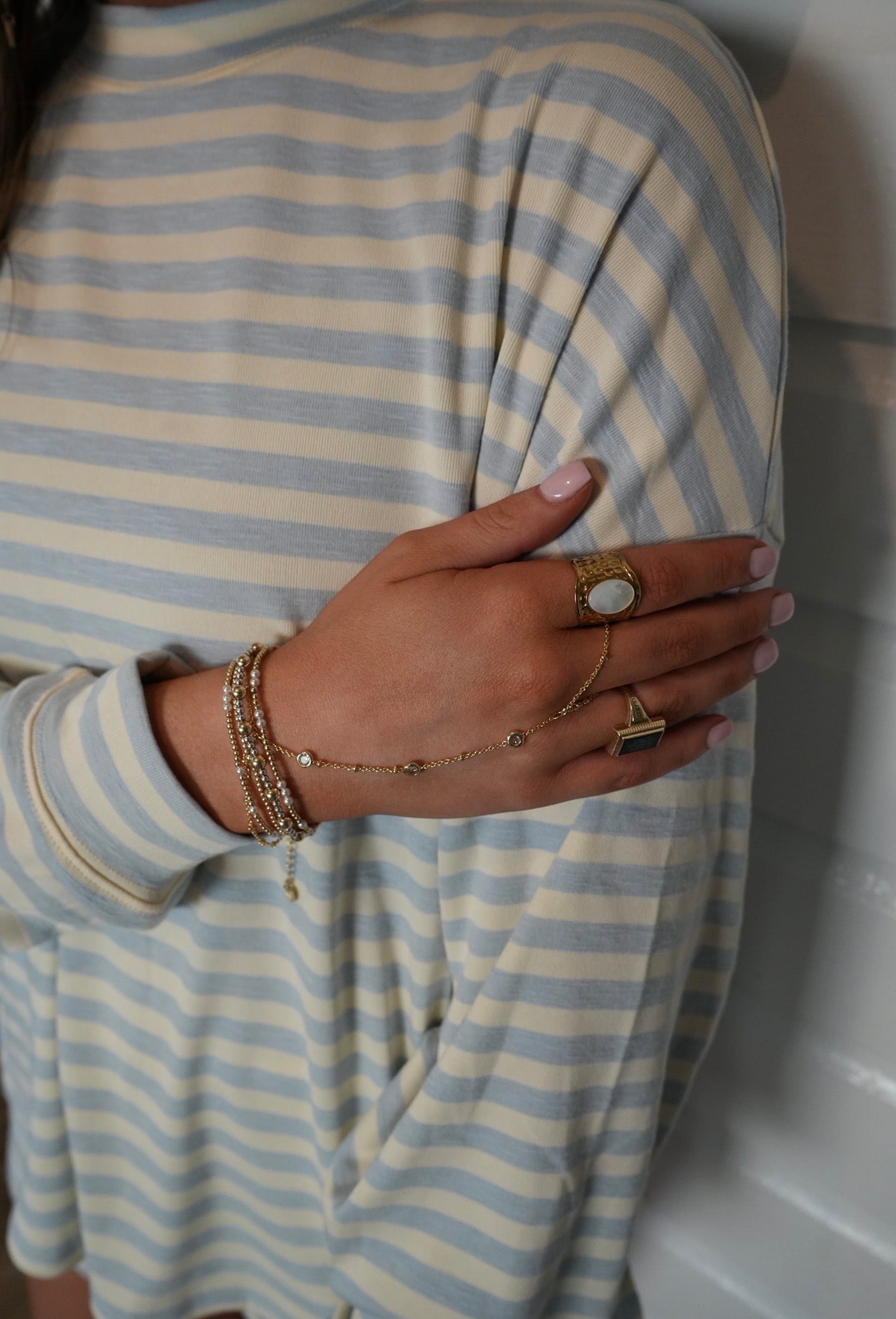 Golden Link Hand Chain