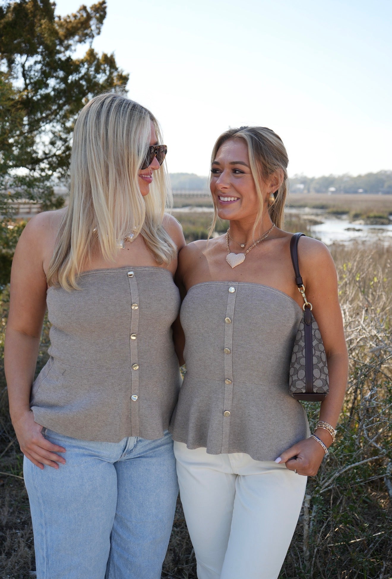 Caramel Coast Strapless Top