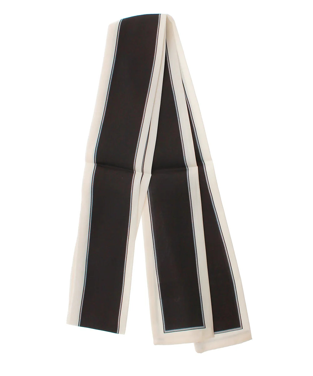 Line Border Twilly Scarf