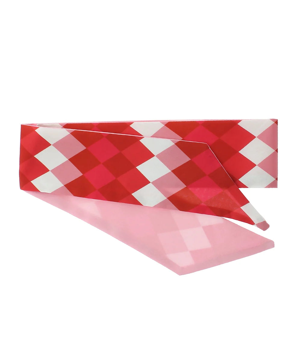 Rhombus Print Twilly Scarf