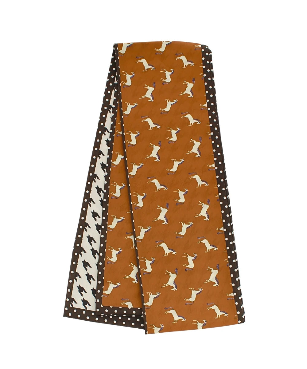Brown/Horse Scarf