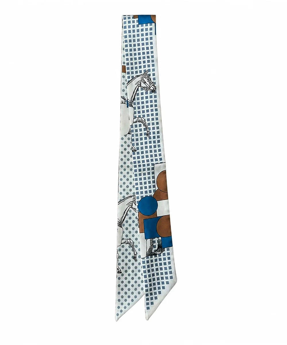 White/Horse Scarf