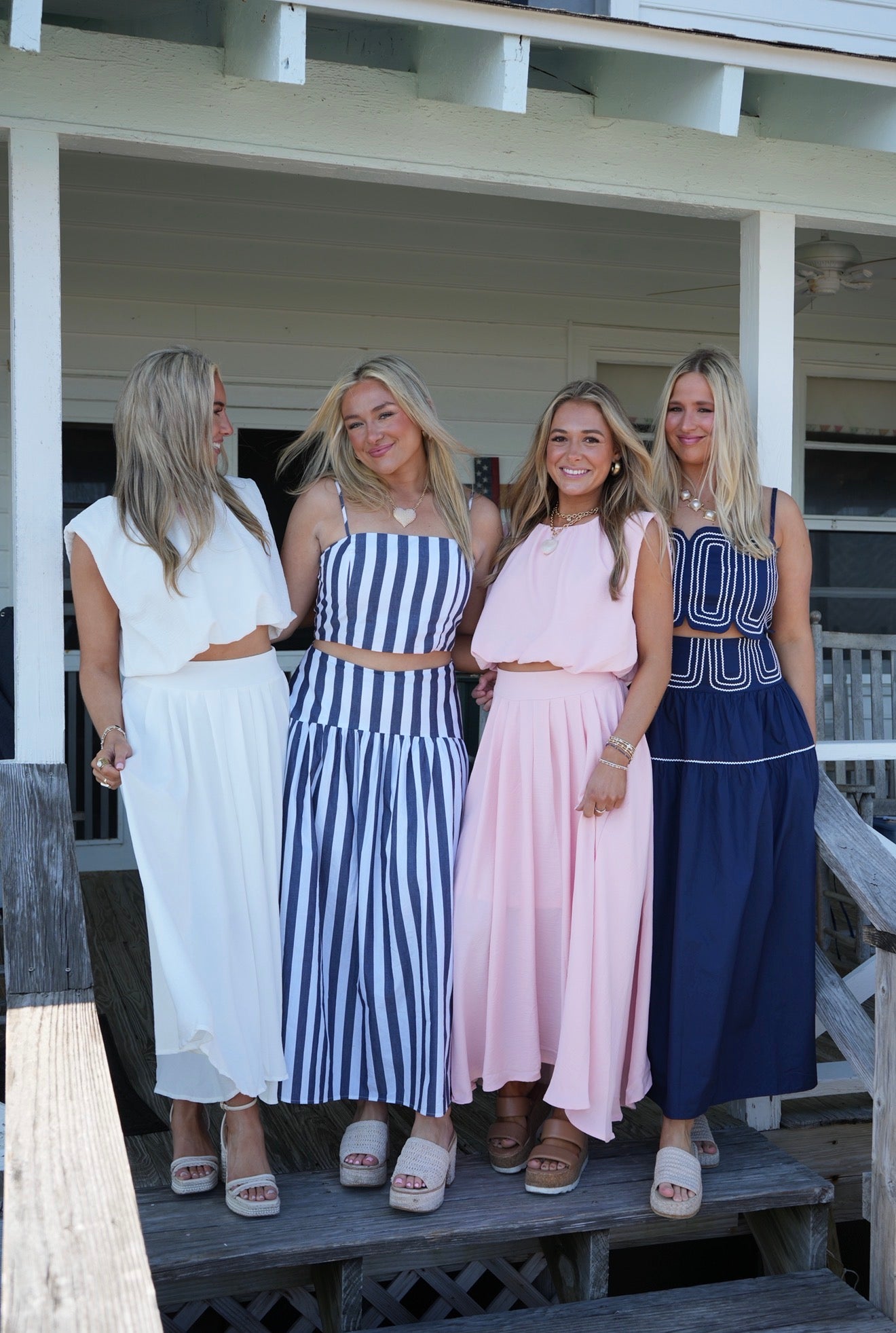 Petal & Pearl Set - Pink/White