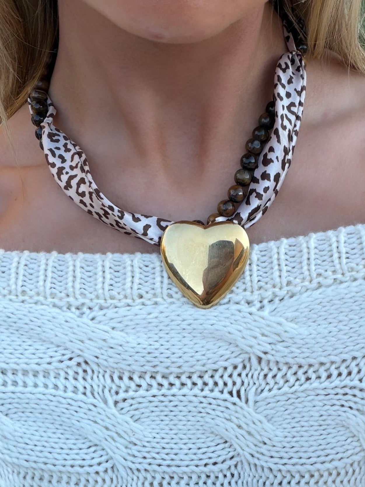 Double Layer Heart Necklace