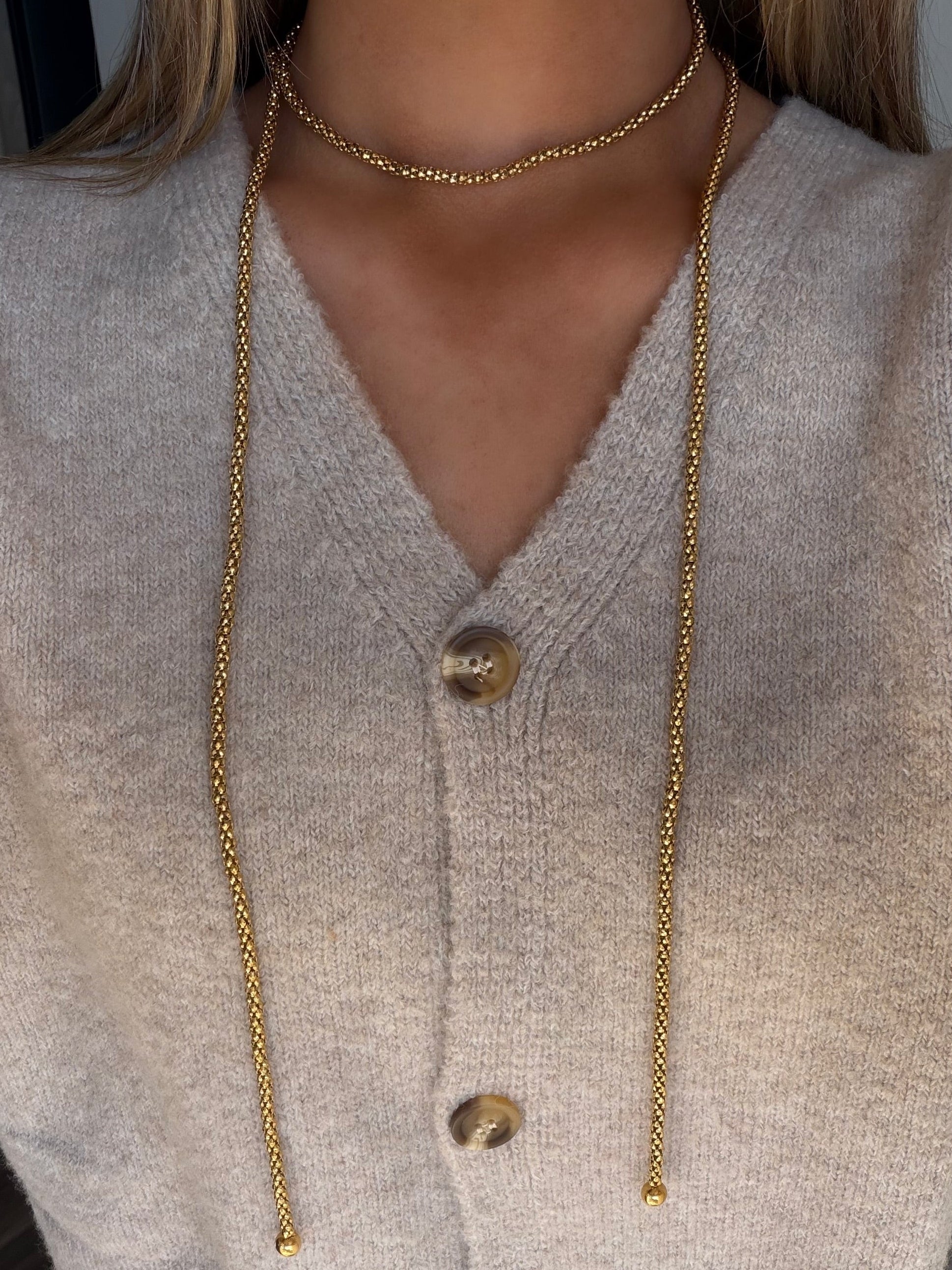 Gold Wrap Necklace
