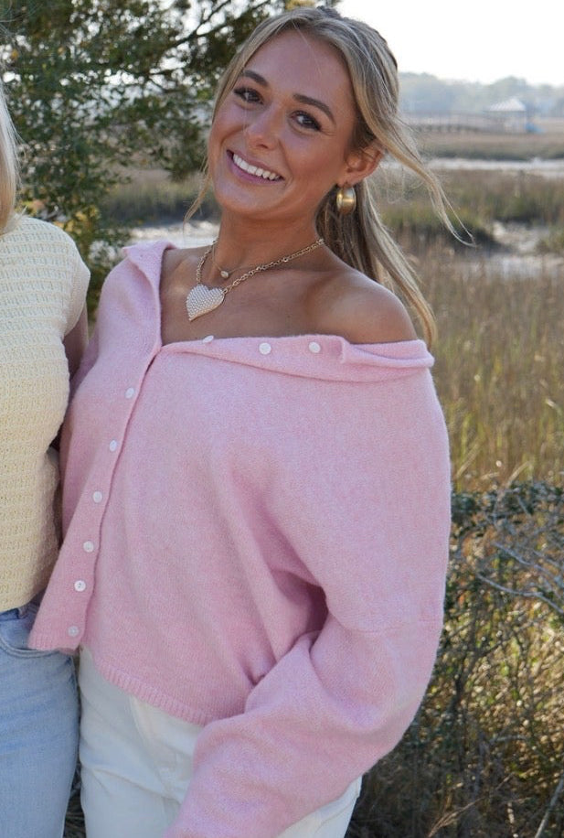 Blush Breeze Sweater