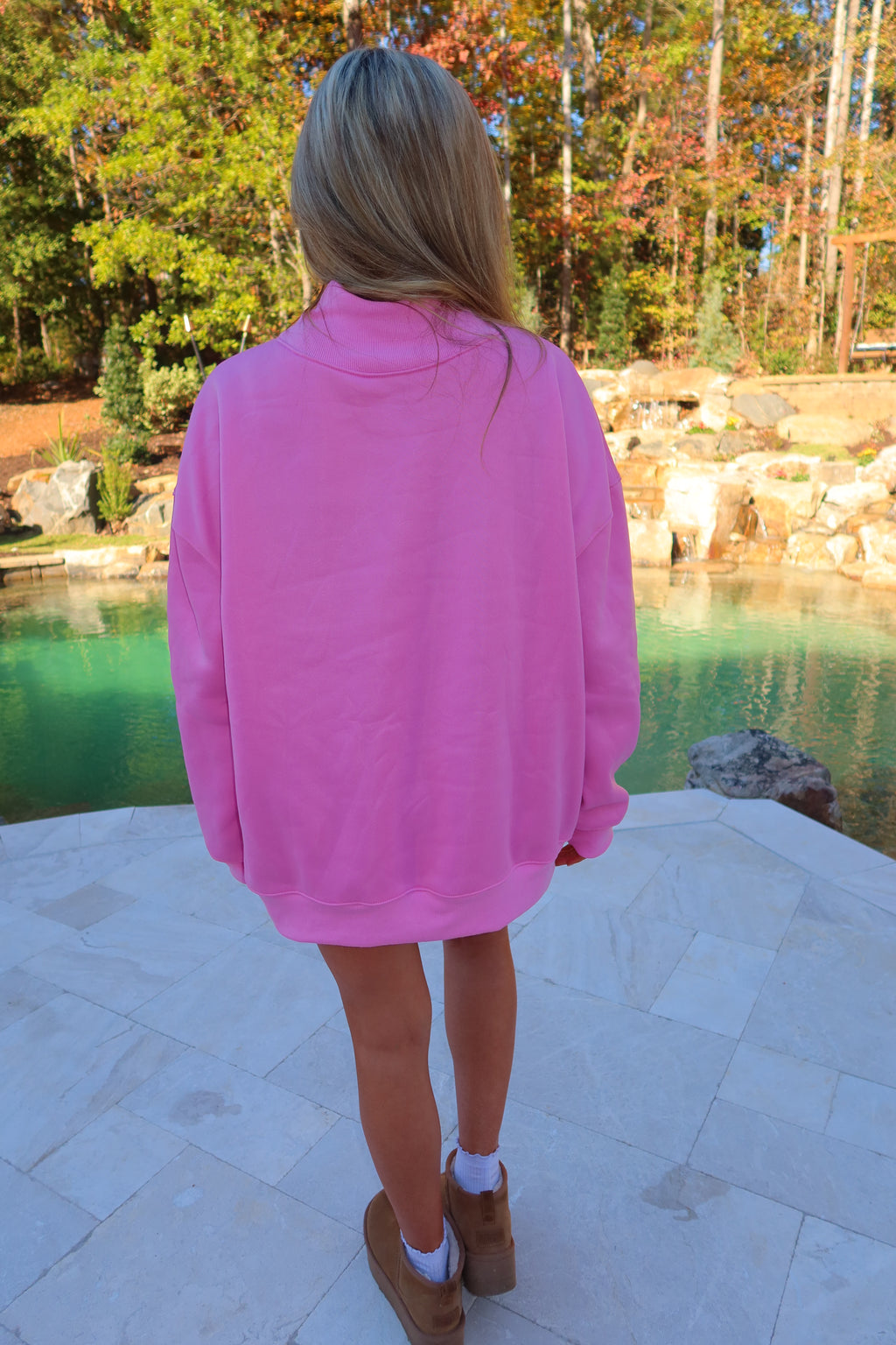 Bubblegum Mock Neck