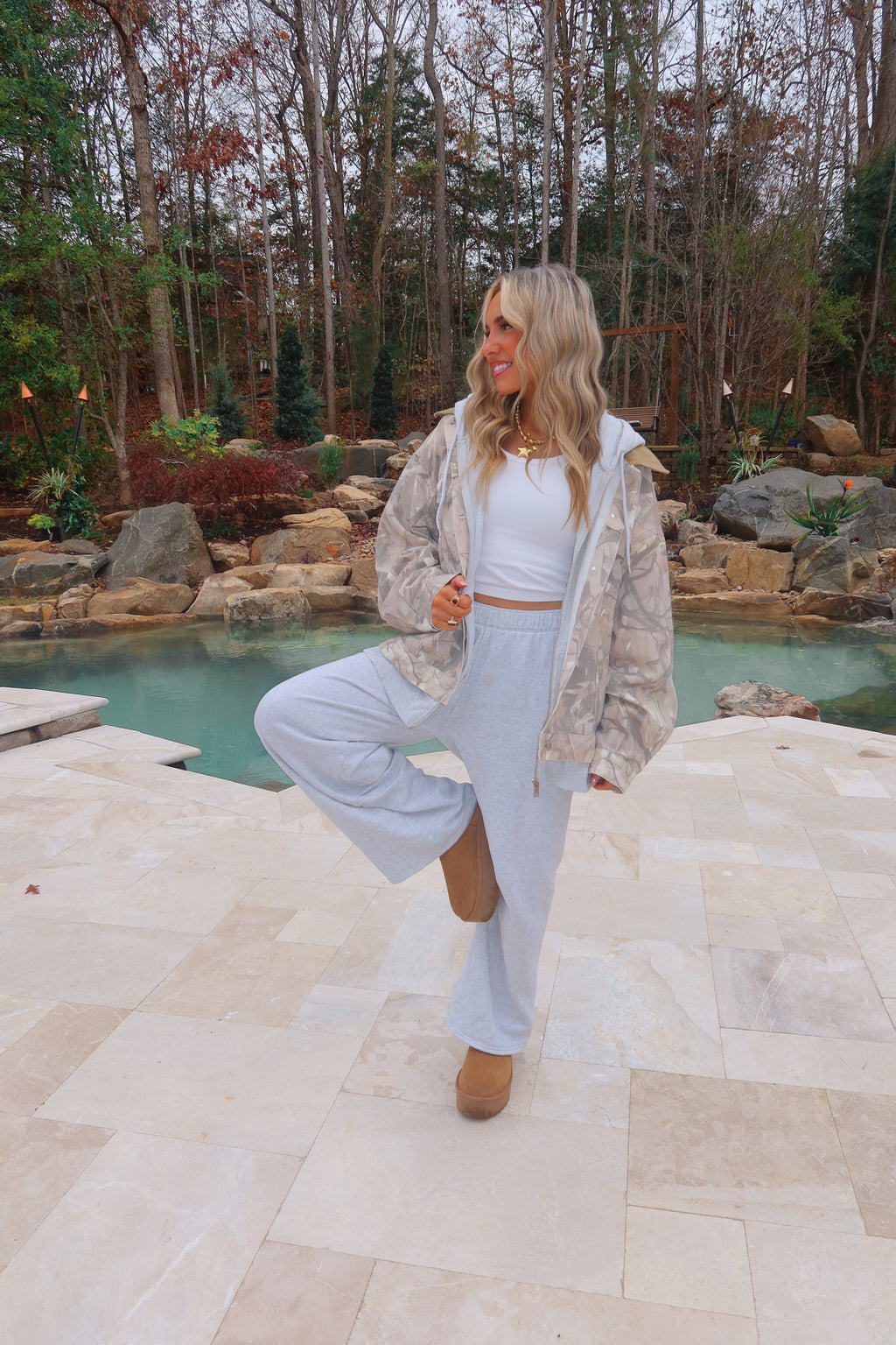 Woodlands Camo Oversized Trucker Jacket