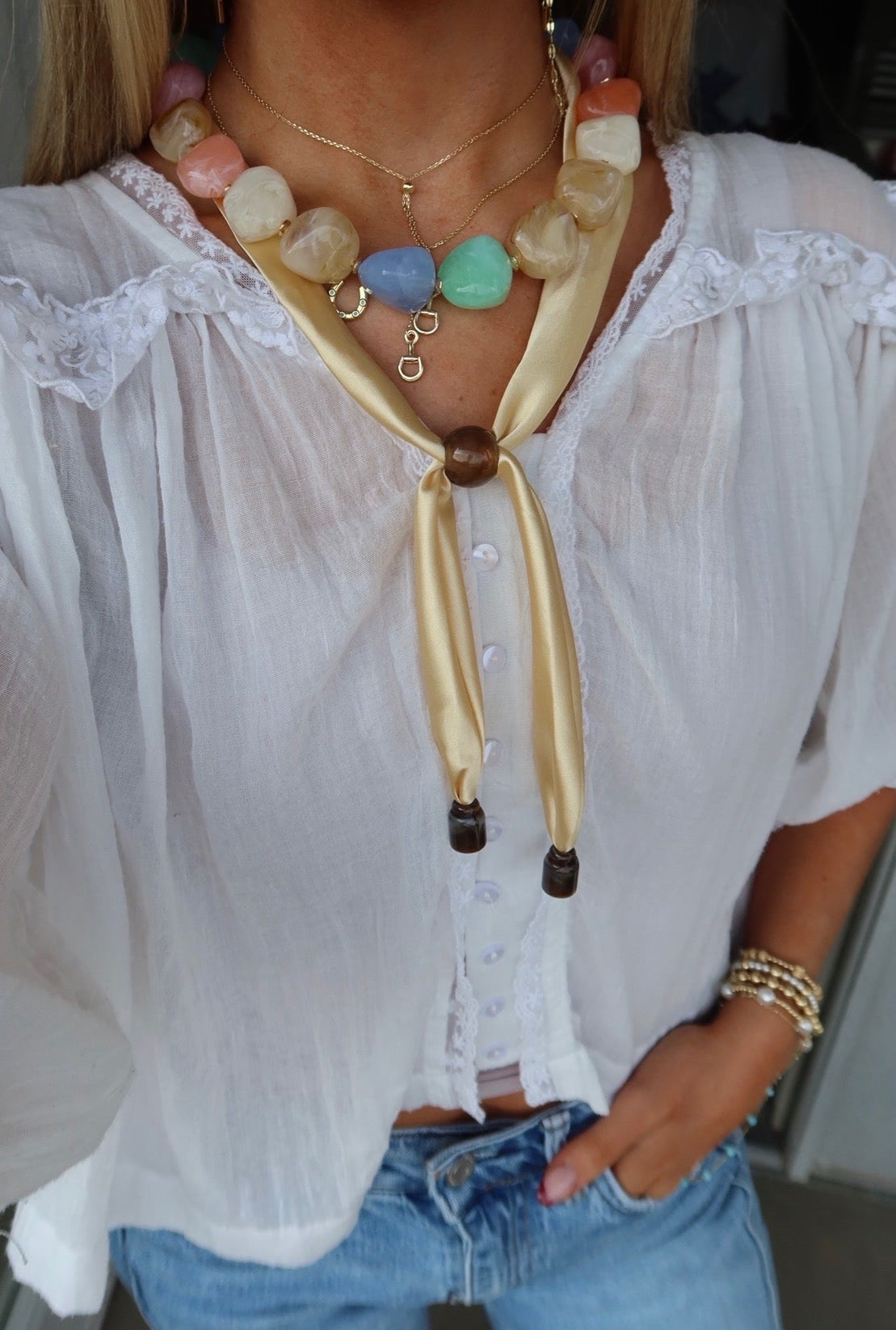Colorful Bolo Necklace