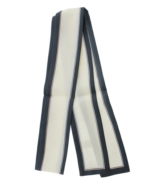 Line Border Twilly Scarf