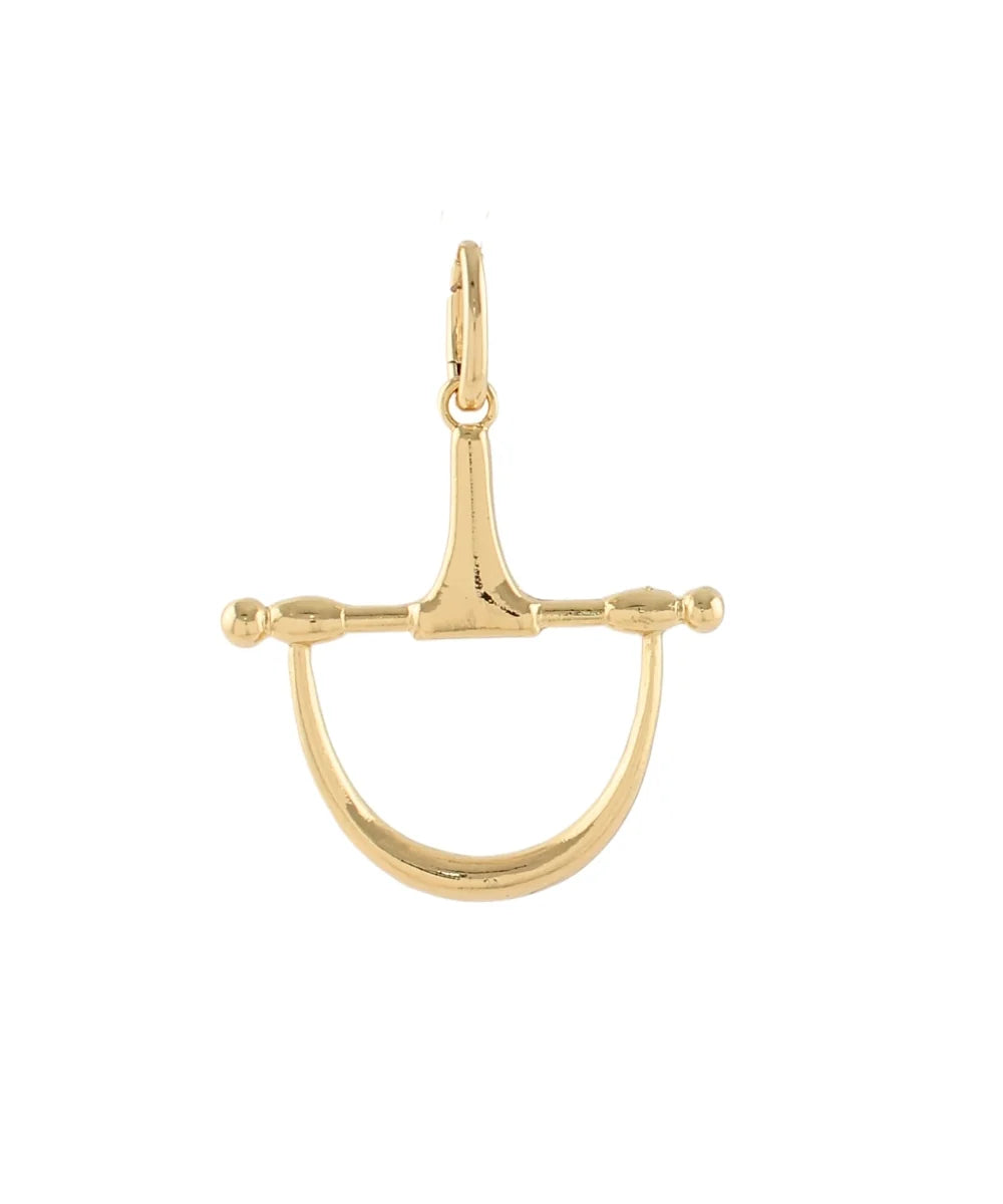Horsebit Pendant- Shiny Gold